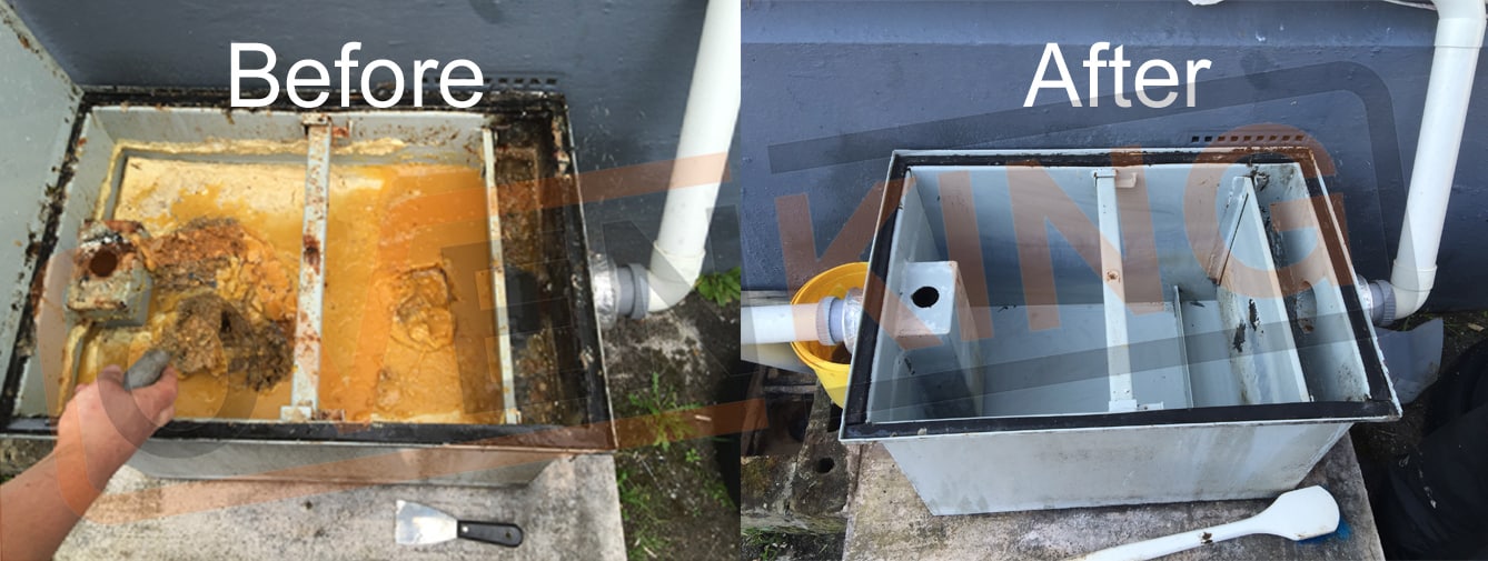 Grease Trap Before After